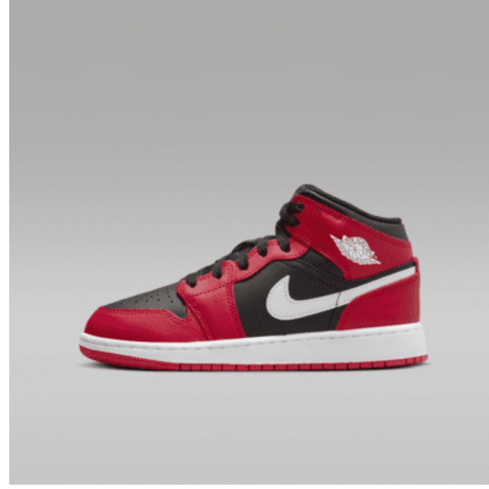 Jordan Kids Shoes in Red, Black, and White